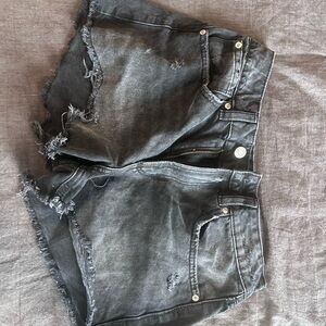Garage Black Denim Shorts